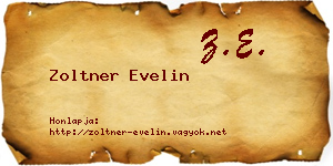 Zoltner Evelin névjegykártya