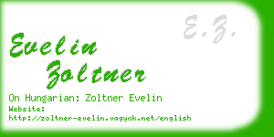 evelin zoltner business card